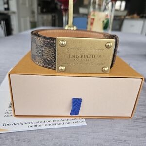 Louis Vuitton Damier Santure Inventeur Belt